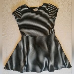4 Ever Free Black and White Striped Dress, Size 16